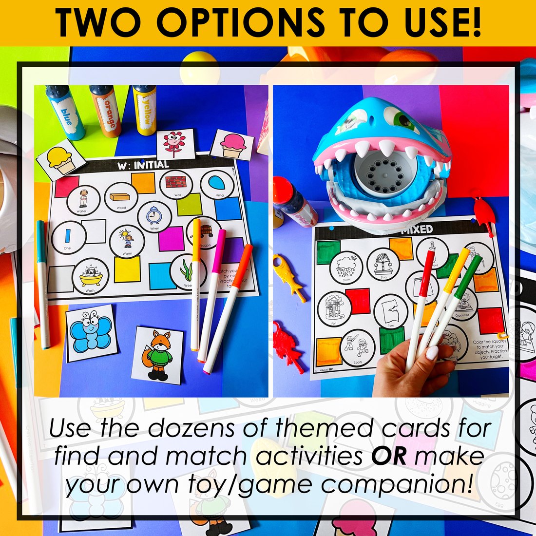 Color match speech therapy game and toy companions – image 2