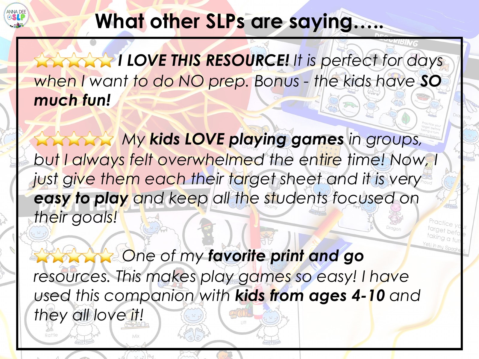 Yeti in my Spaghetti game companion preview page 8