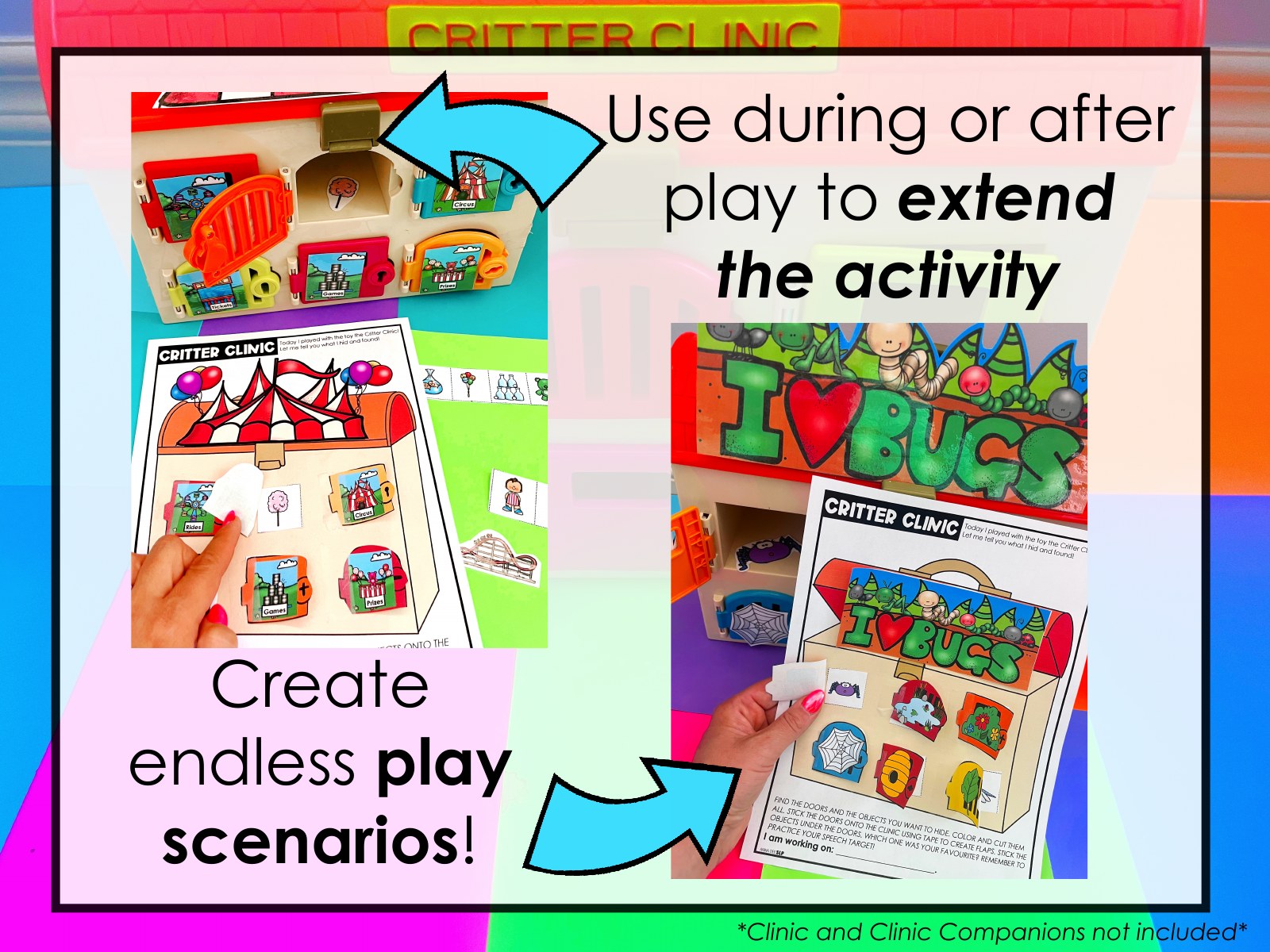 Critter Clinic Craft Sheets for speech therapy – image 3