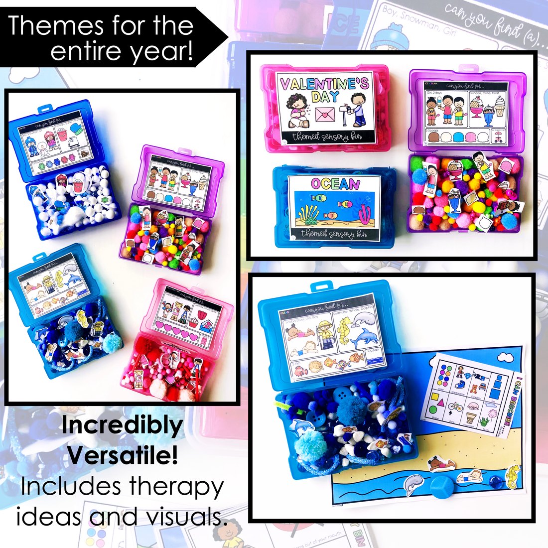 Themed Sensory Bins for speech therapy – image 2