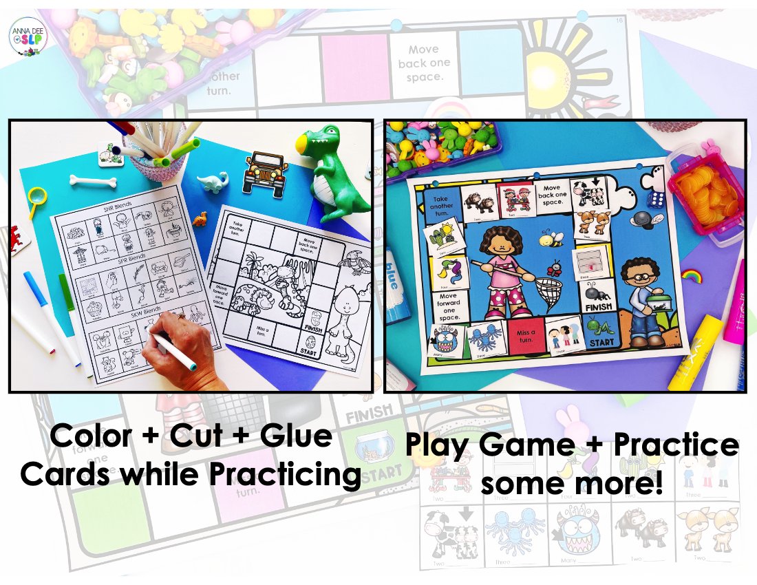 Year Round Board Games for speech therapy preview page 4