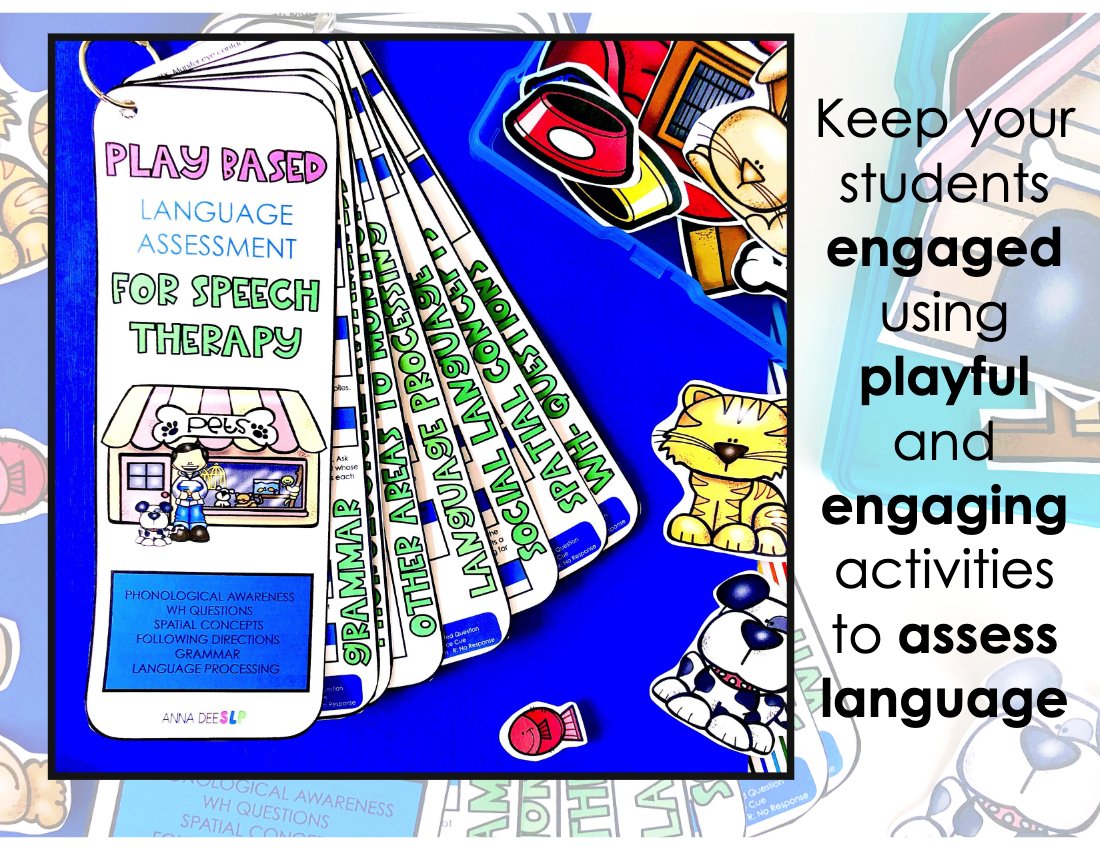 Play Based Language Screener for speech therapy preview page 2