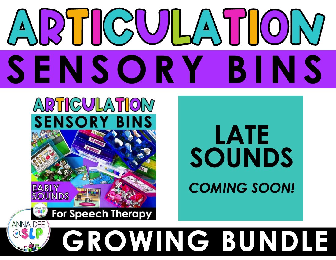 Articulation Sensory Bins BUNDLE for speech therapy preview page 1