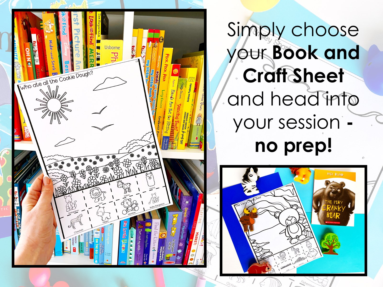 No Prep Book Companions Set for speech therapy preview page 2