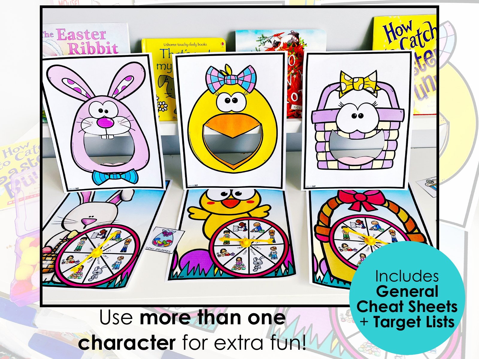 Easter Interactive Feeding Game for speech therapy preview page 4