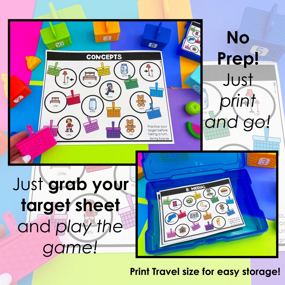 Sorting Surprise Picnic Basket Toy Companion for speech therapy – image 2