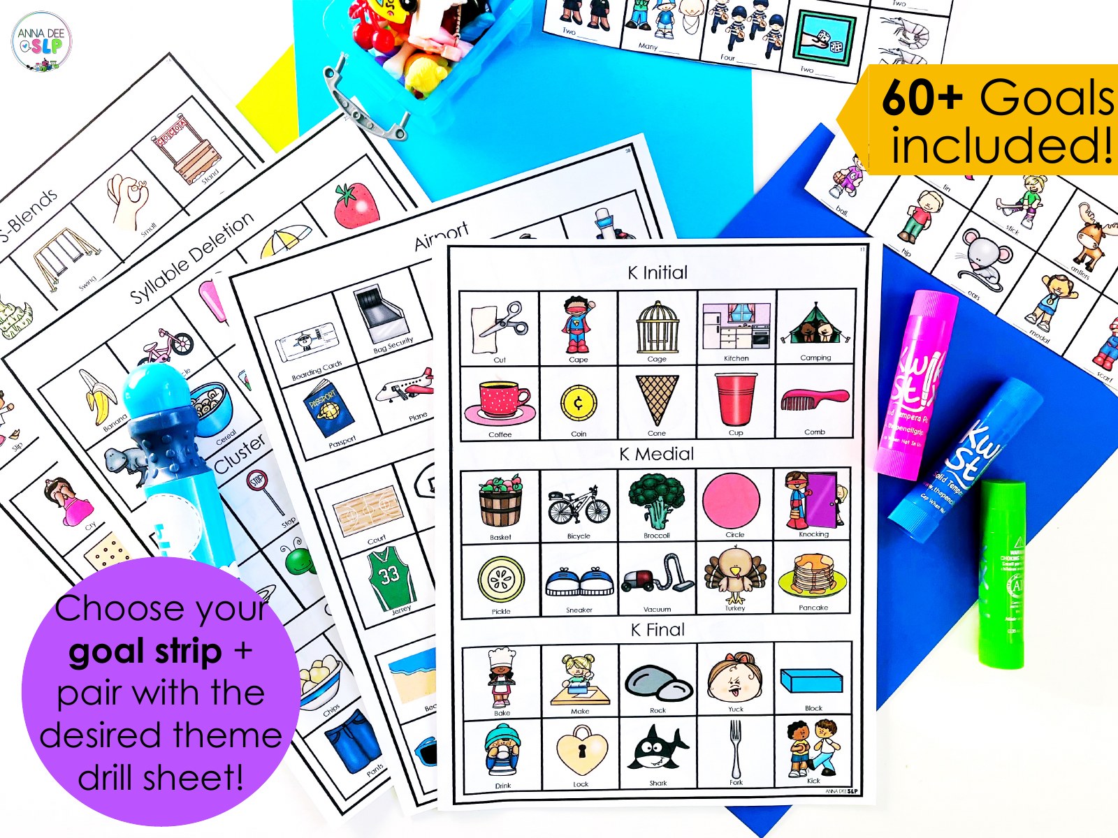 High Trial Worksheets for speech therapy preview page 2