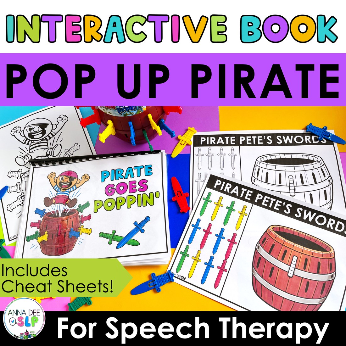 Pop Up Pirate Interactive Story for speech therapy