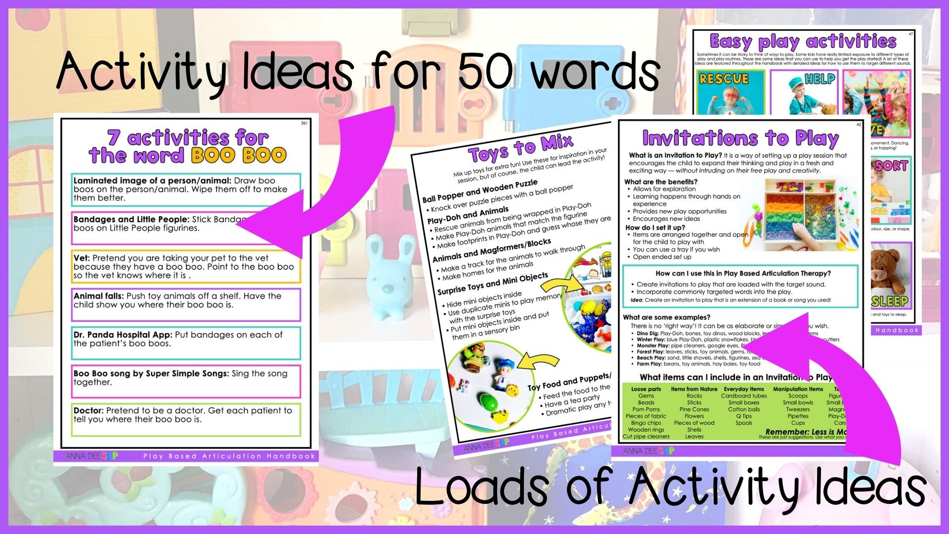Play Based Articulation Handbook for speech therapy preview page 7