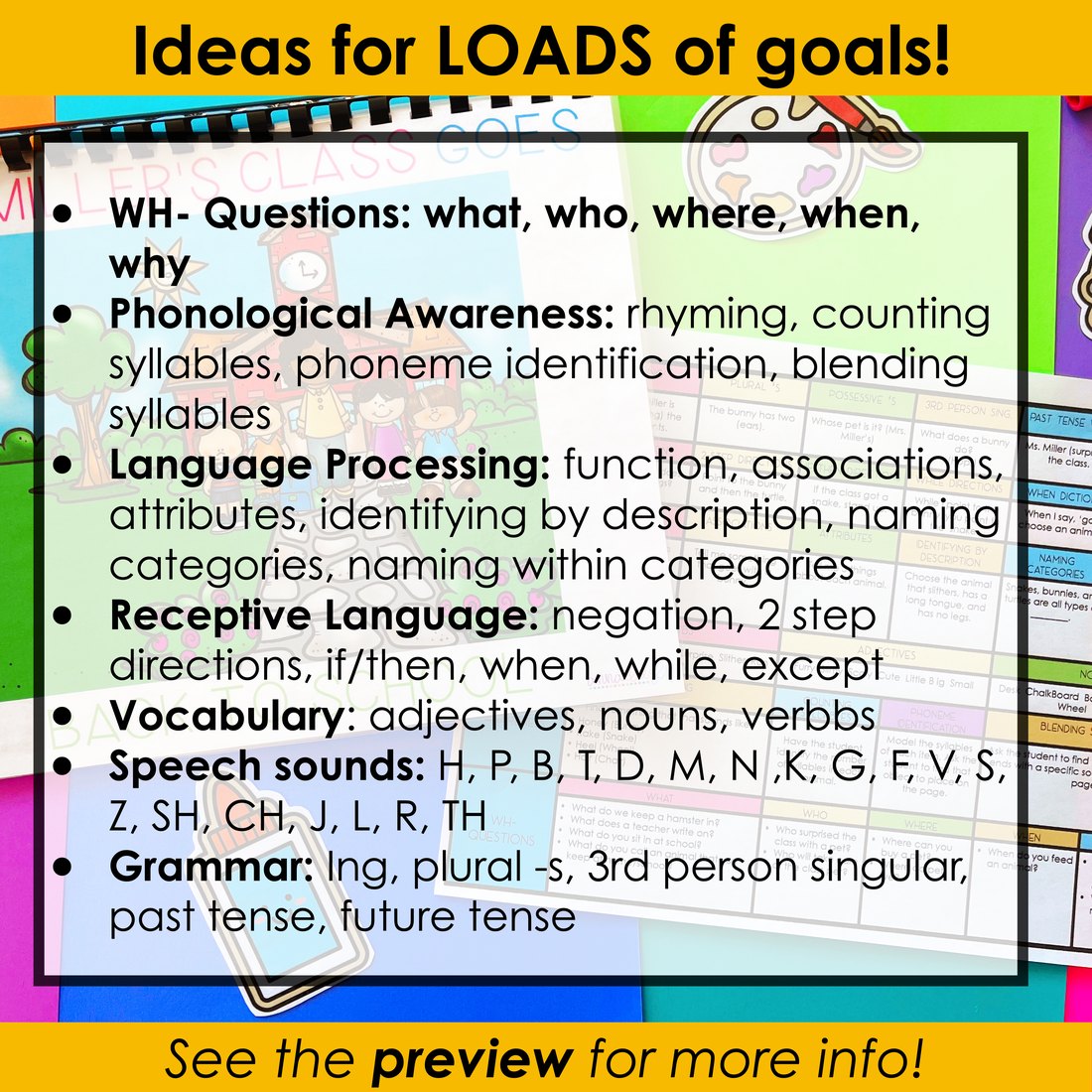 Back to School Interactive Story Book for speech therapy – image 4