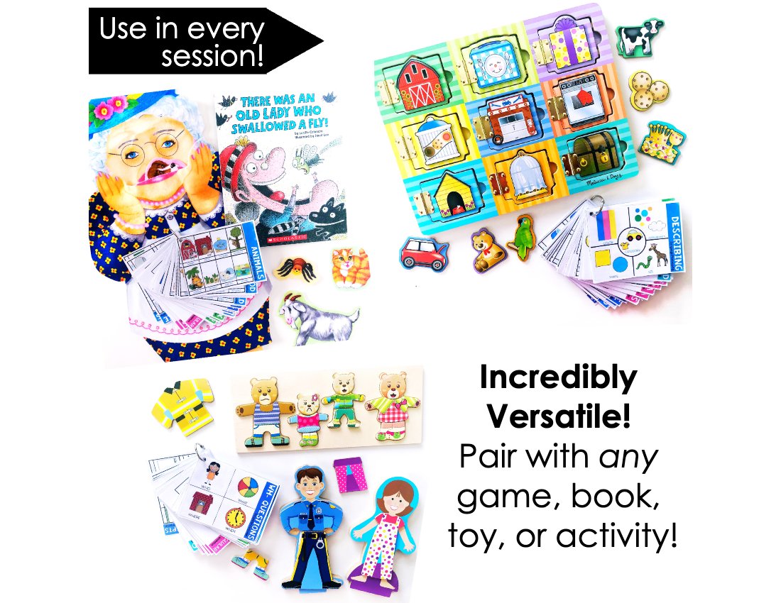 Preschool Behavior and Language Visuals for speech therapy preview page 3
