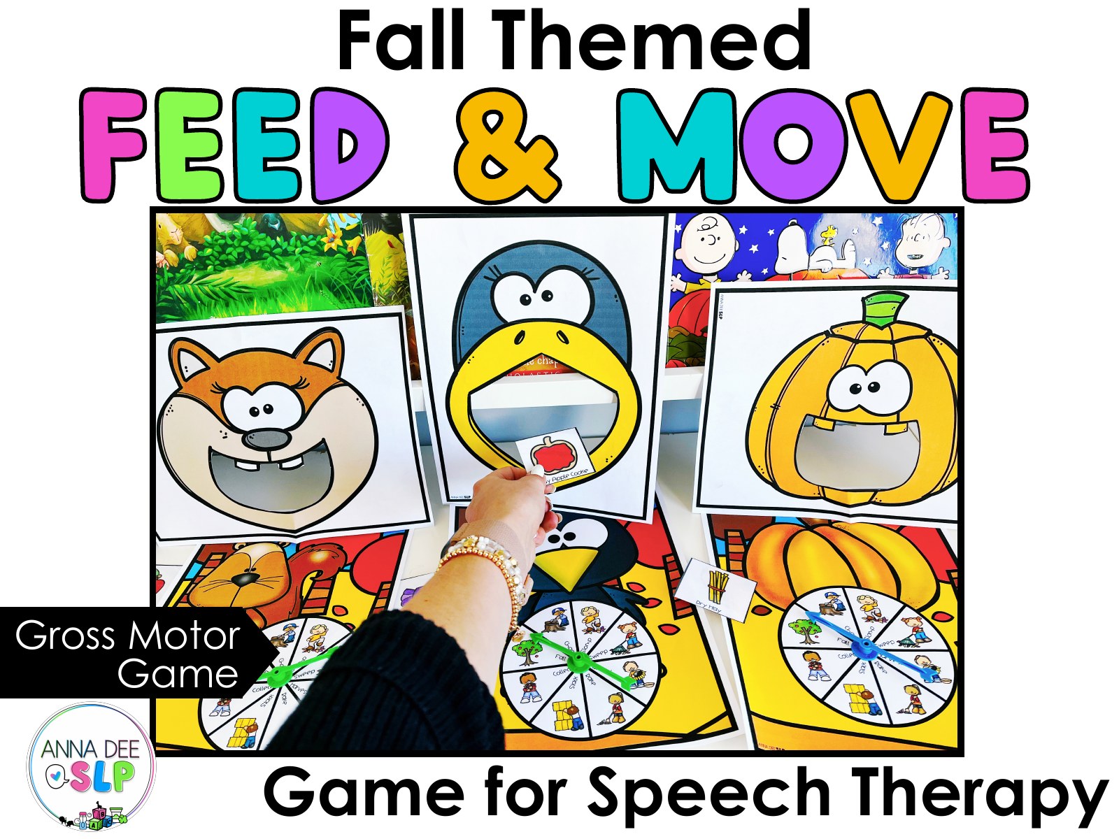 Fall Interactive Feeding Game for speech therapy preview page 1