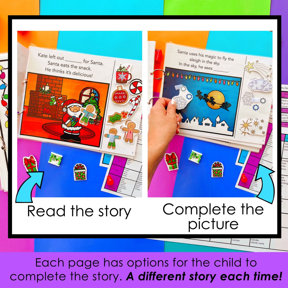 Christmas Interactive Book for speech therapy – image 2