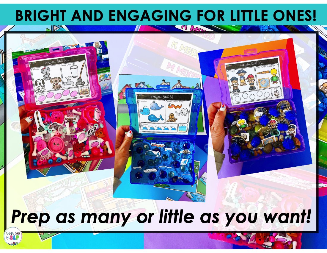 Articulation Sensory Bins BUNDLE for speech therapy preview page 5