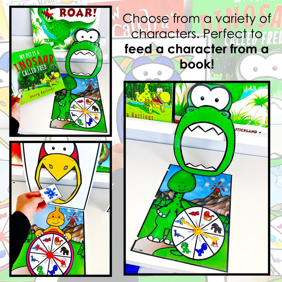 Dinosaur Interactive Feeding Game for speech therapy – image 3