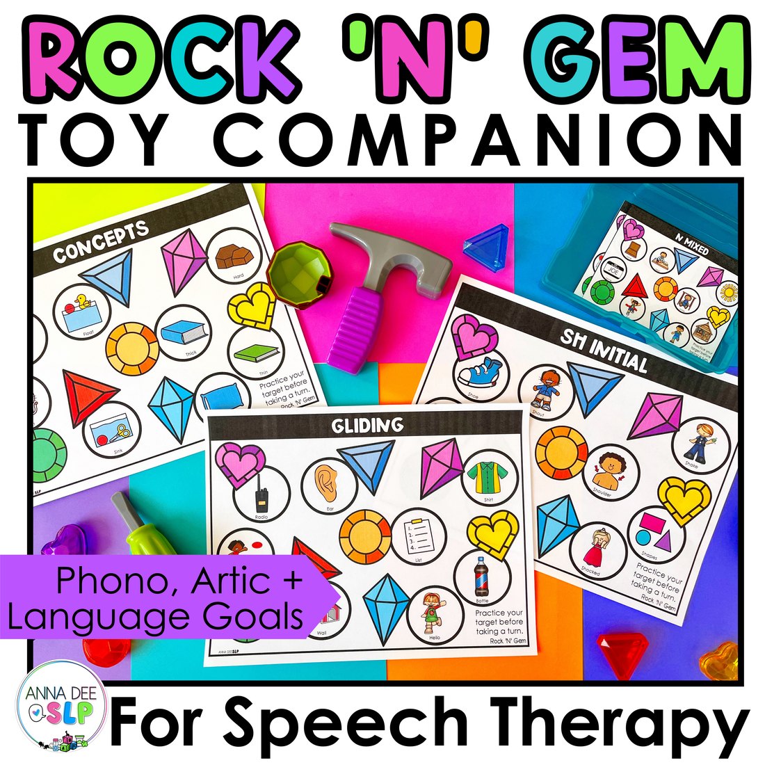 Rock n Gem Toy Companion for speech therapy