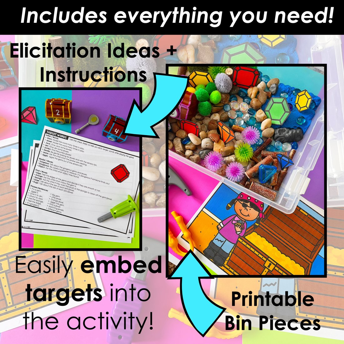 J Articulation Sensory Bin for speech therapy – image 3