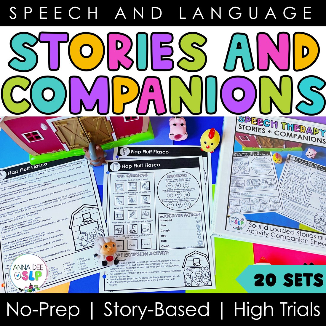 20 Sequencing Stories for speech therapy
