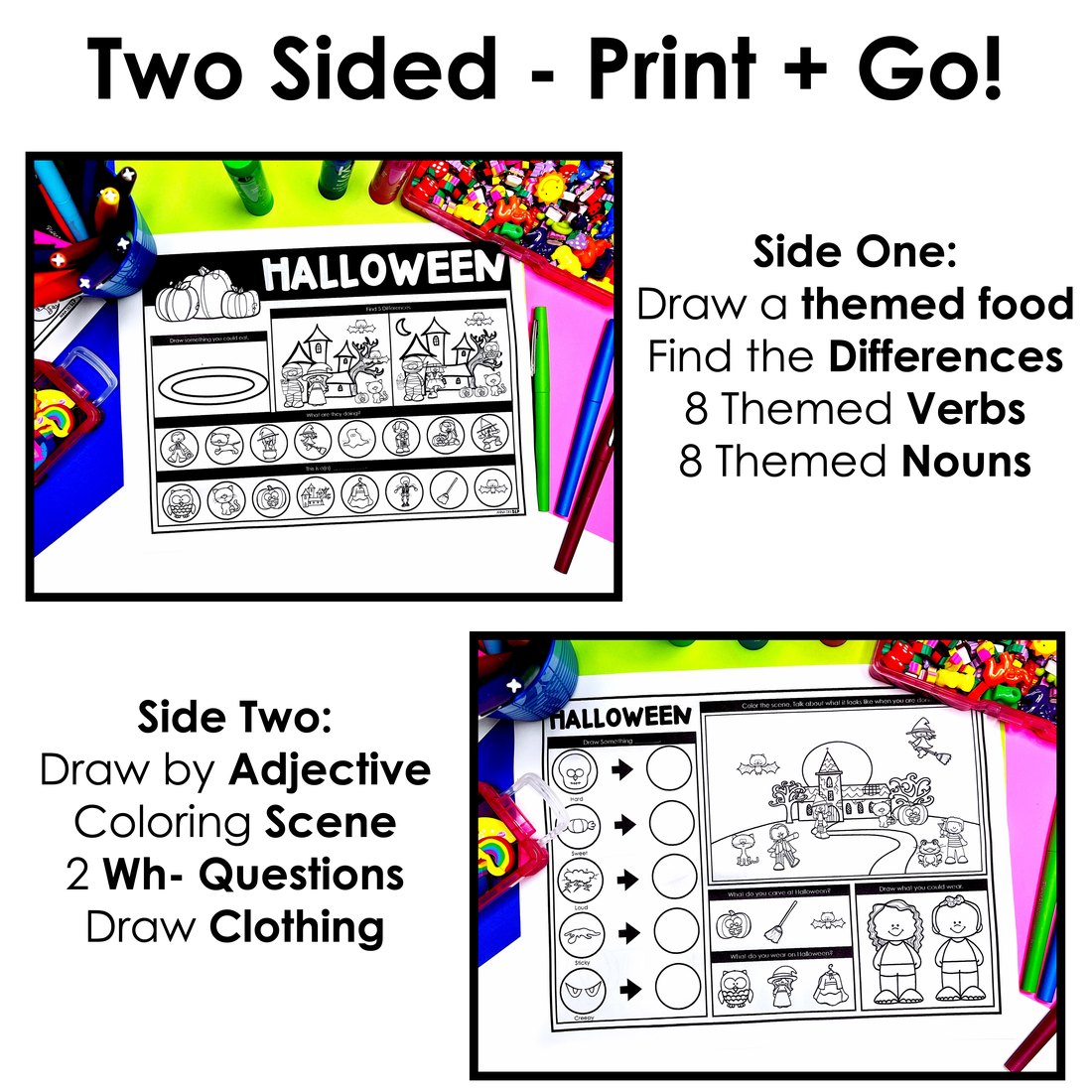 Seasonal Vocabulary Worksheets for speech therapy – image 3