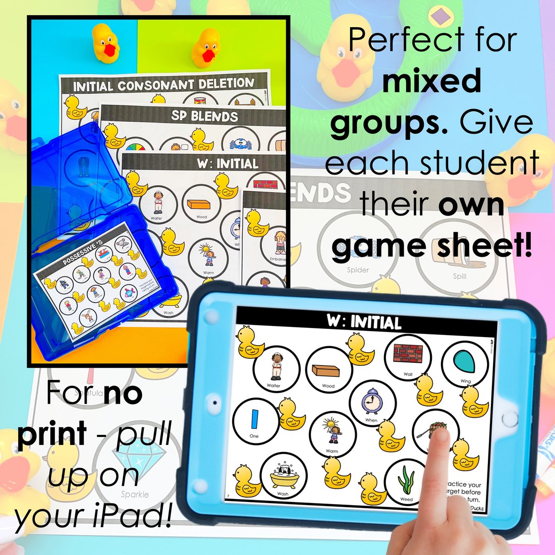 Lucky Ducks game companion for speech therapy – image 3
