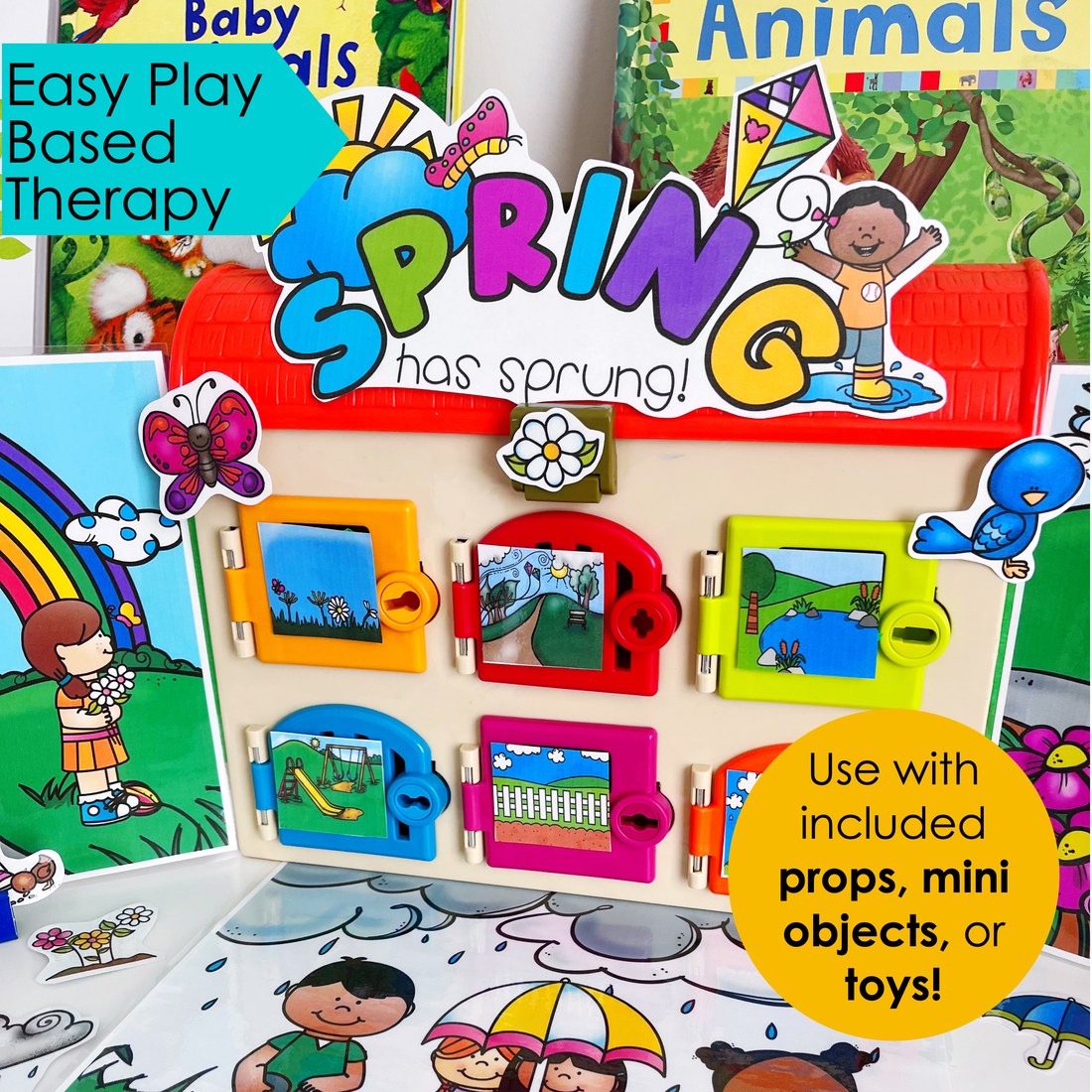 Spring Critter Clinic speech therapy toy companion – image 3