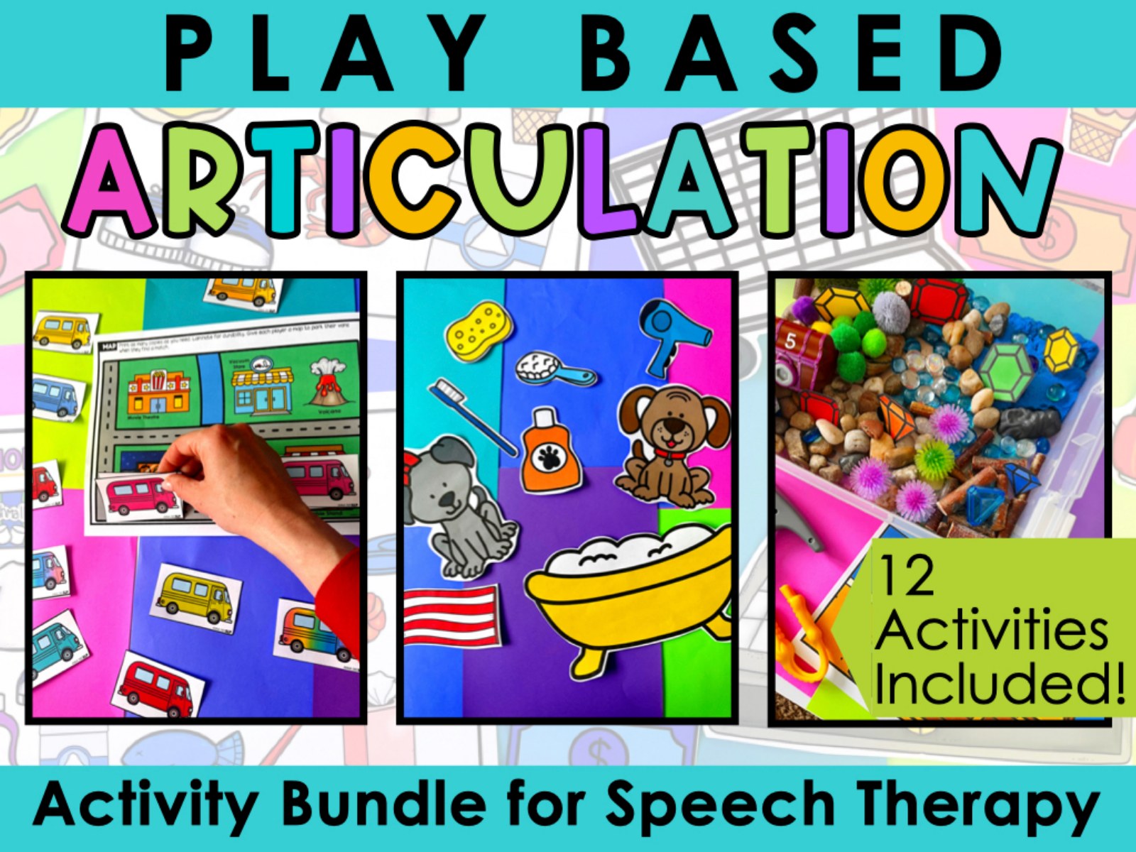 Play Based Articulation Activities Bundle for speech therapy preview page 1