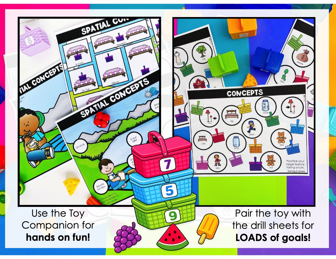 Sorting Surprise Picnic Basket Bundle for speech therapy preview page 3