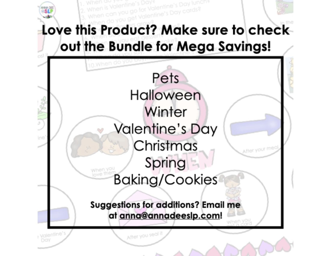 Valentine's Day WH Questions and PlayDough Mats for speech therapy preview page 5