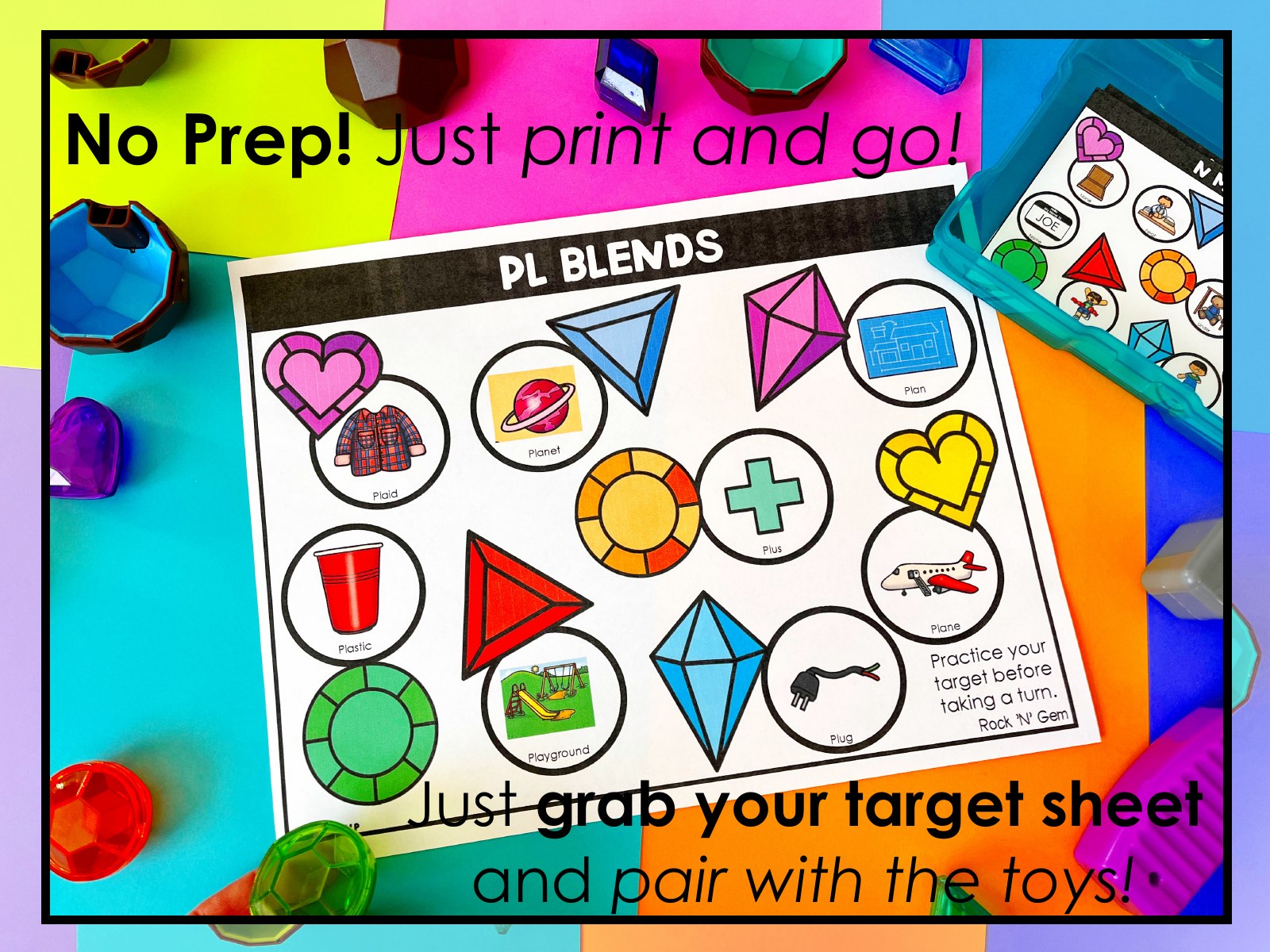 Rock n Gem Toy Companion for speech therapy preview page 2