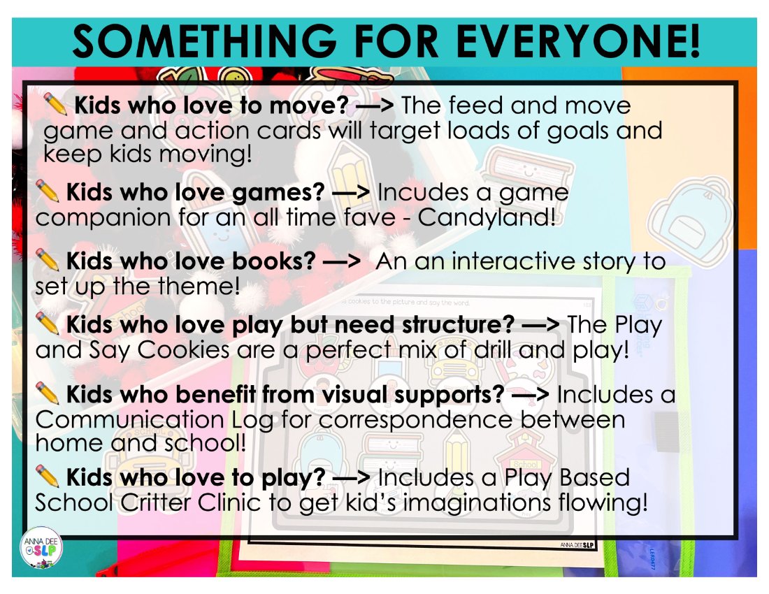 Back to School Bundle for speech therapy preview page 3