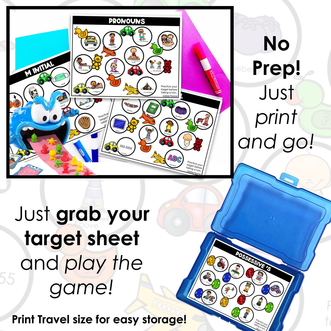 Gobble Monster game companion for speech therapy – image 2
