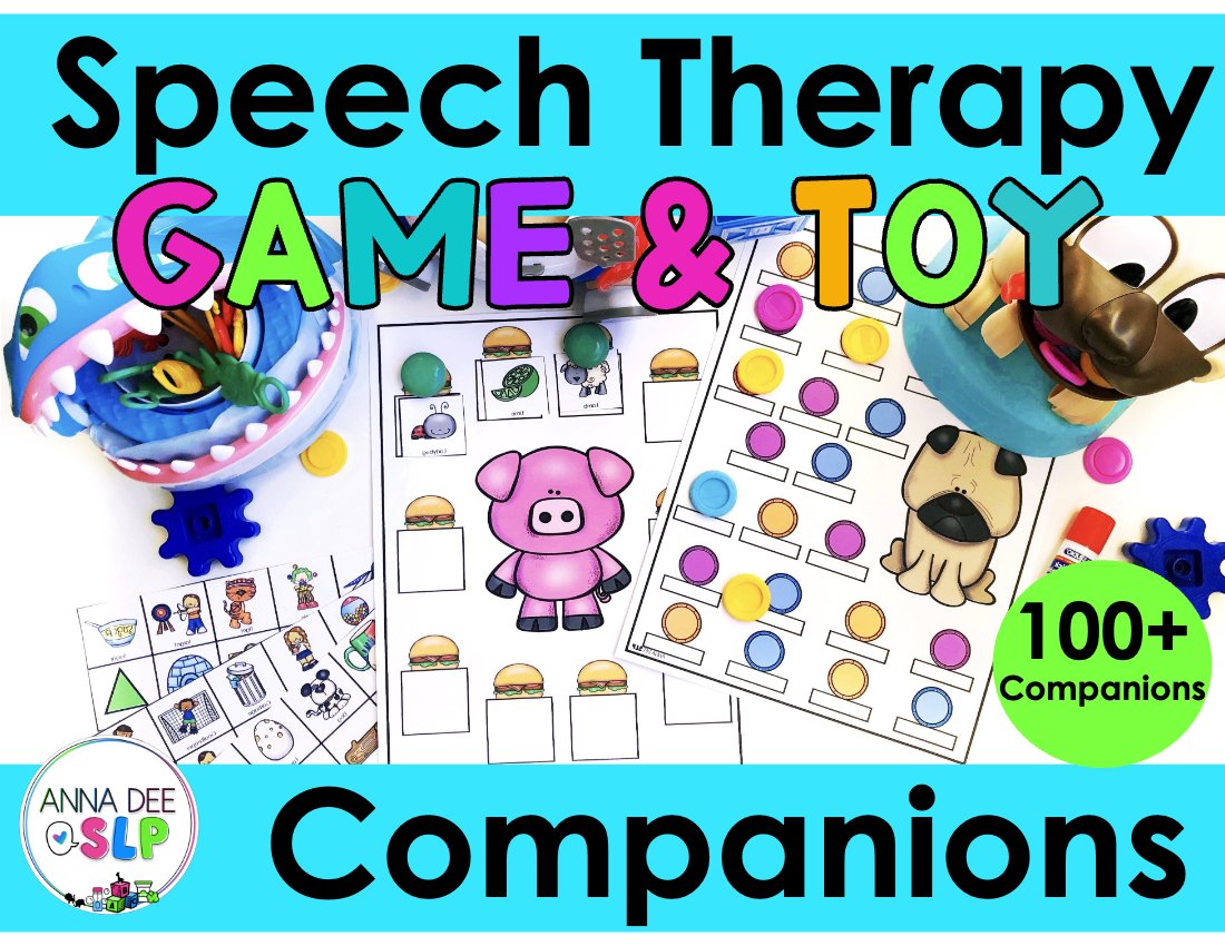 Speech therapy game and toy companions preview page 1