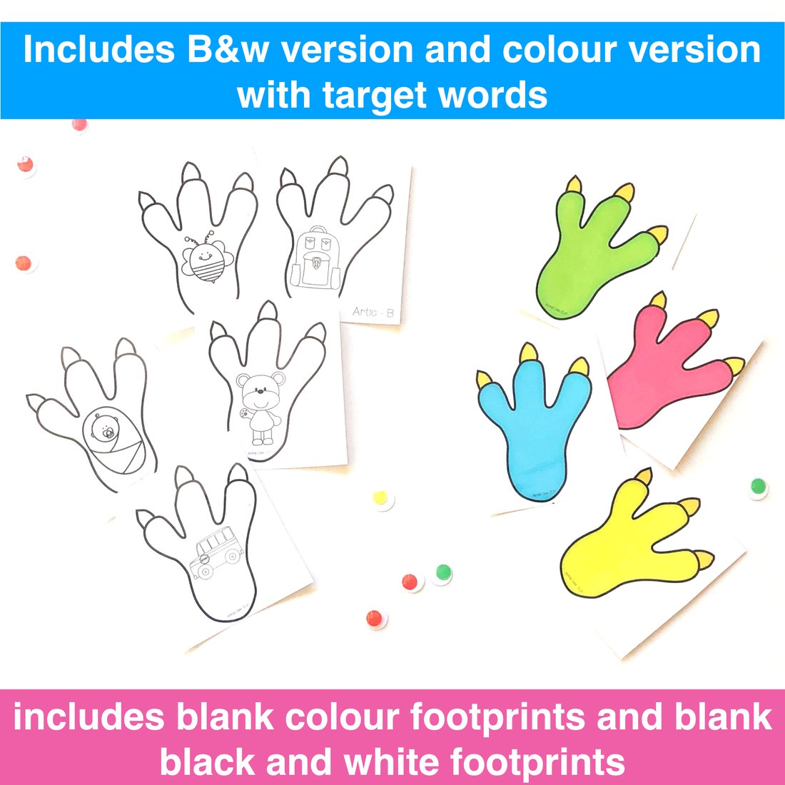 Monster Articulation Gross Motor Activity for speech therapy – image 3