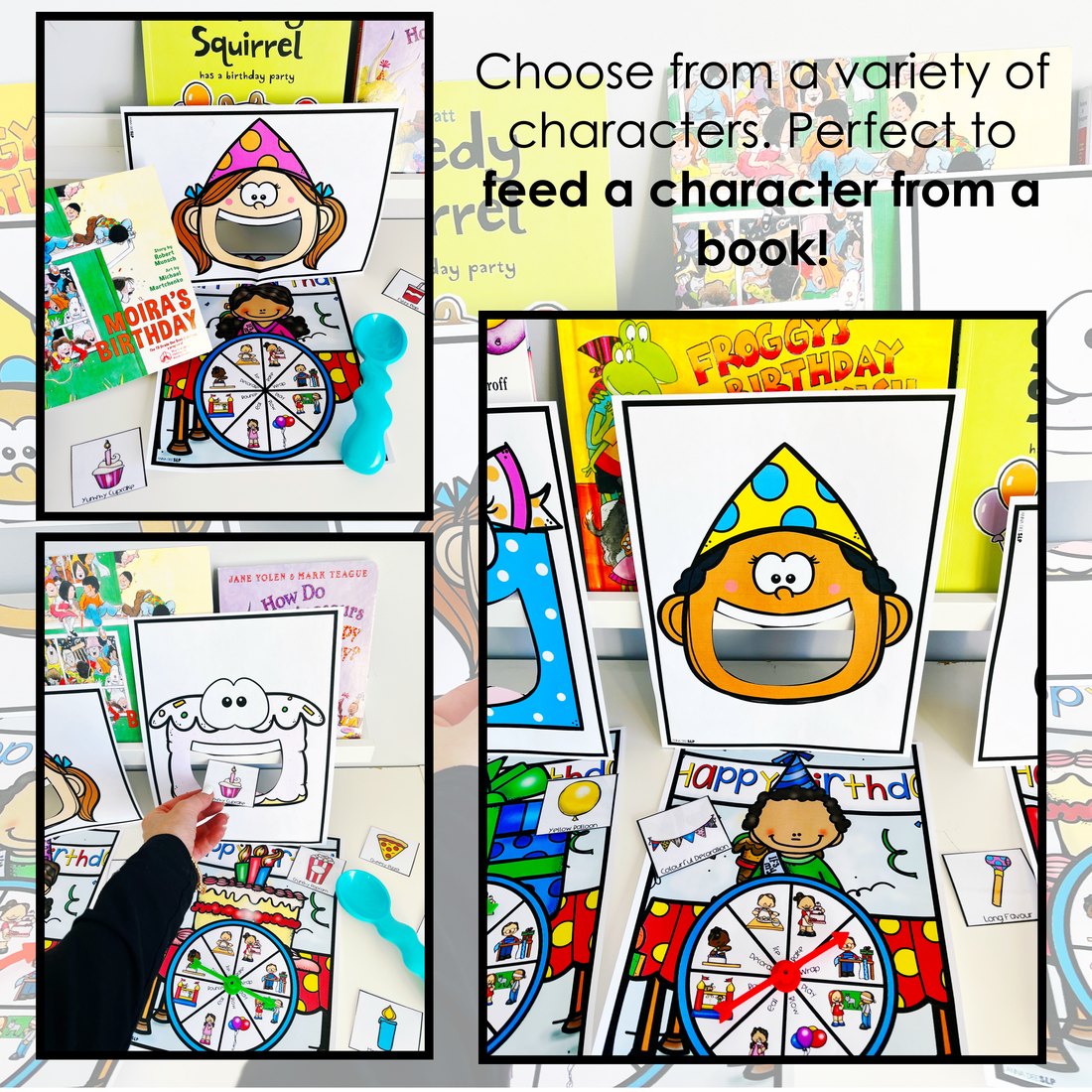Birthday Interactive Feeding Game for speech therapy – image 3
