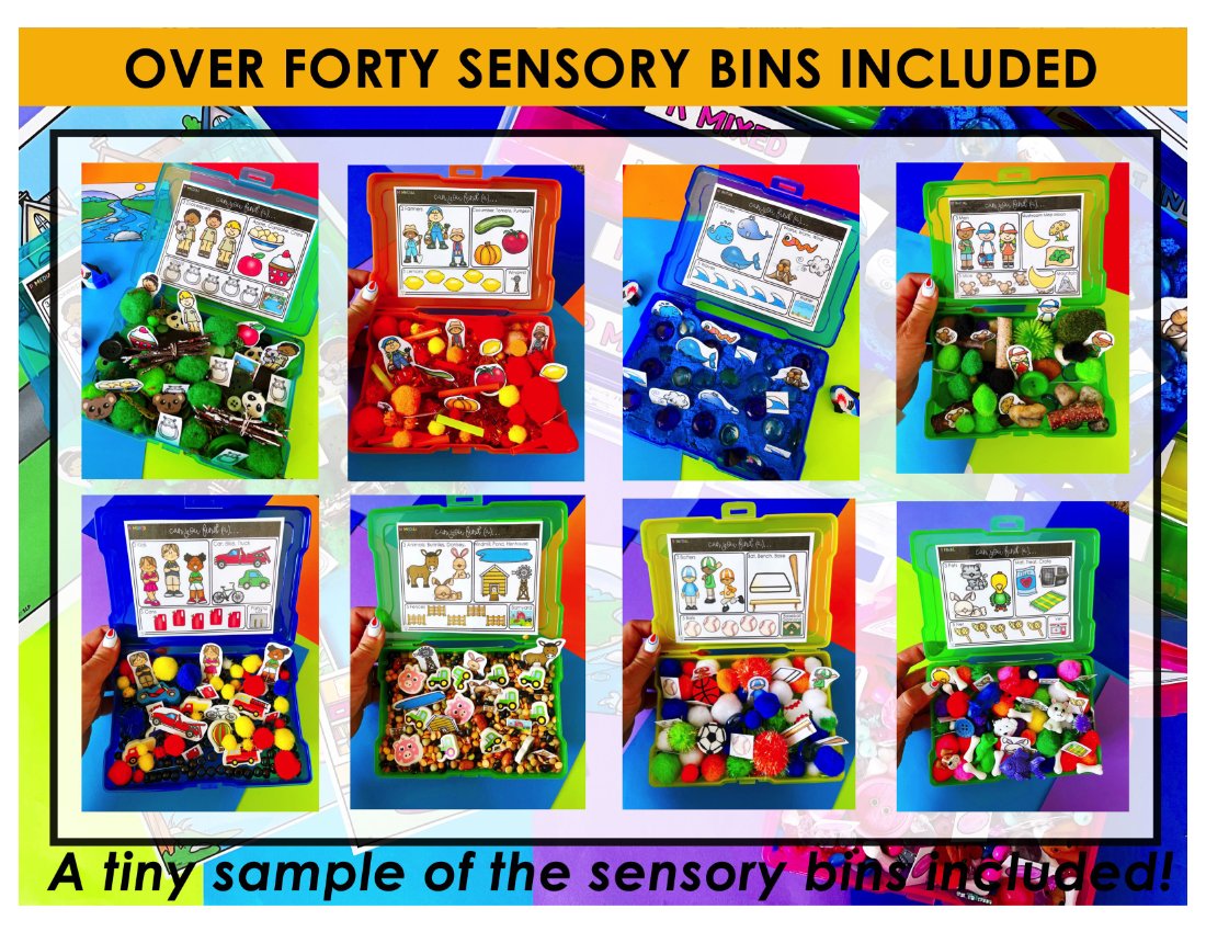 Early Sounds Articulation Sensory Bins for speech therapy preview page 7