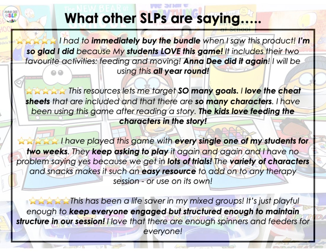 Back to School Interactive Feeding Game for speech therapy preview page 7