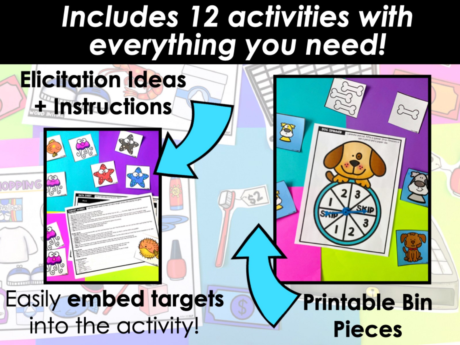 Play Based Articulation Activities Bundle for speech therapy preview page 2