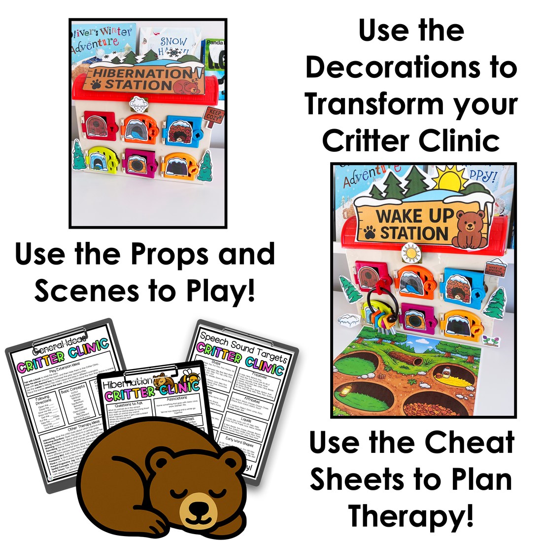 Hibernation Critter Clinic speech therapy toy companion – image 3
