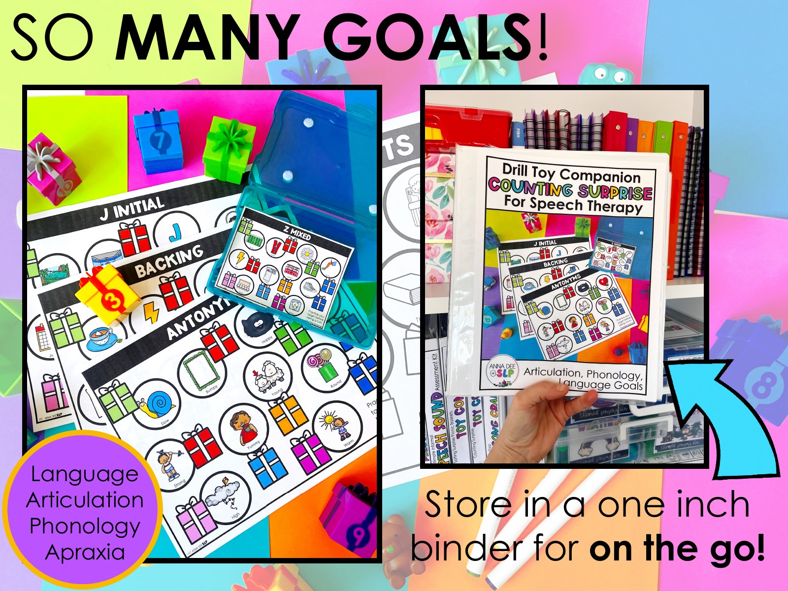 Counting Surprise Drill Toy Companion for speech therapy preview page 6
