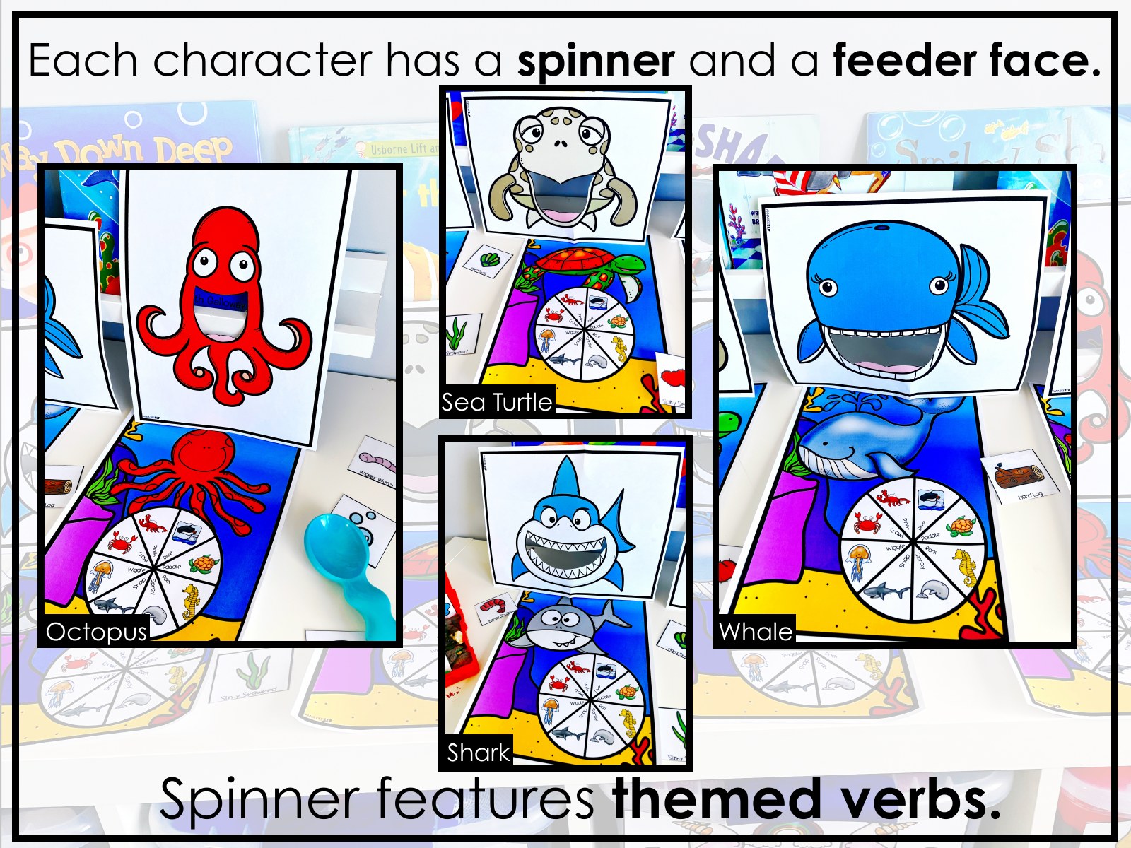 Ocean Interactive Feeding Game for speech therapy preview page 5