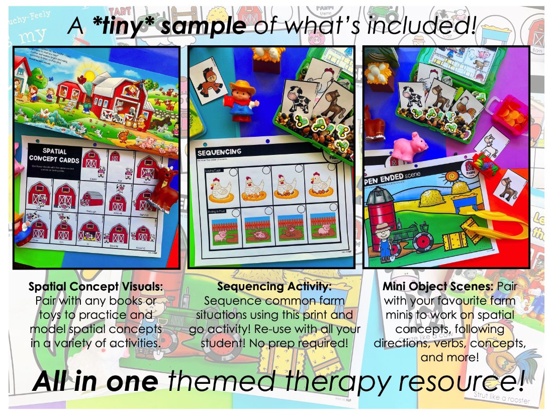 Farm Activities and Worksheets for speech therapy preview page 7
