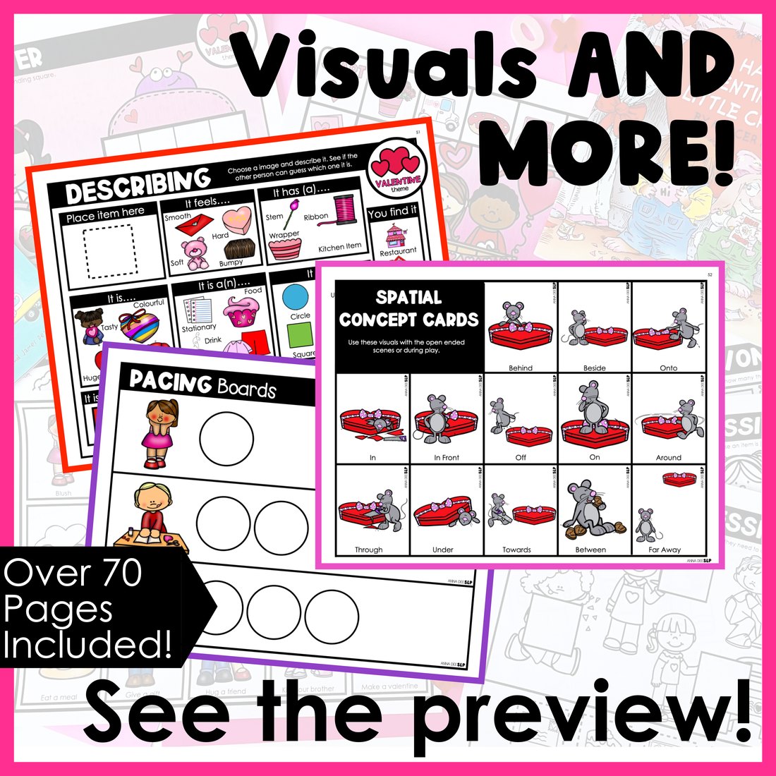 Valentine's Day Activities and Worksheets for speech therapy – image 4