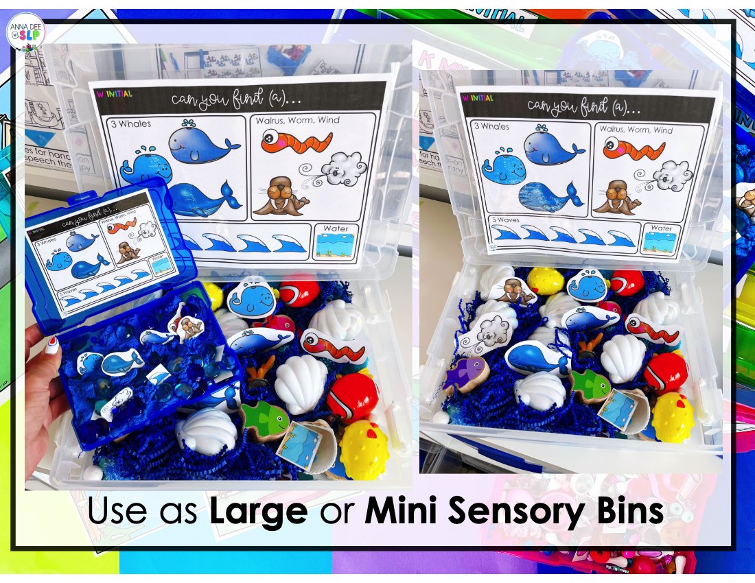 Articulation Sensory Bins BUNDLE for speech therapy preview page 4