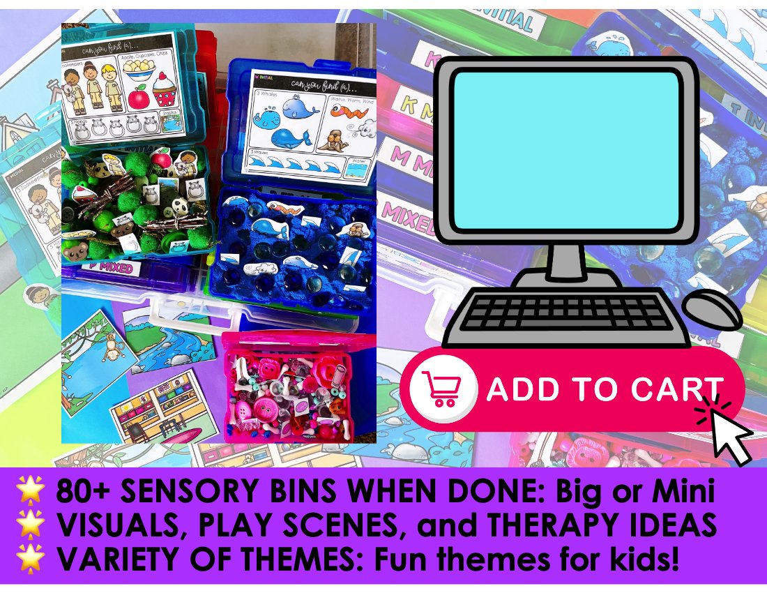 Articulation Sensory Bins BUNDLE for speech therapy preview page 14