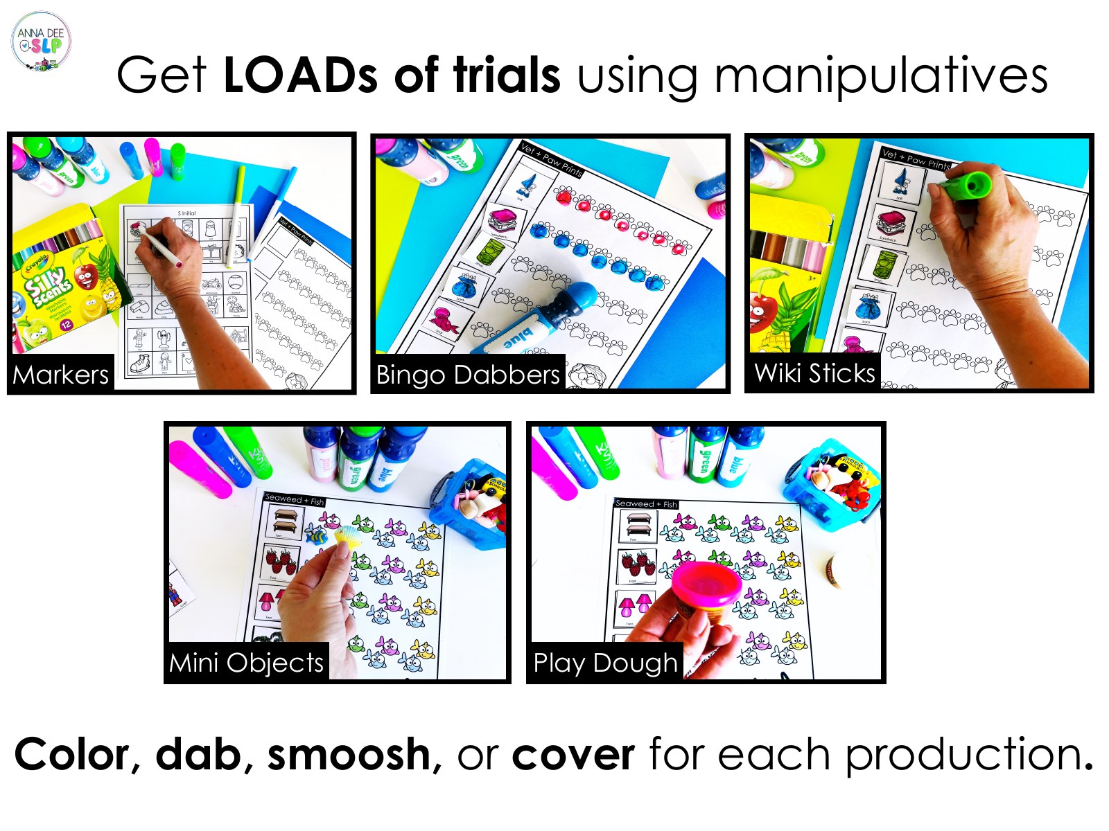High Trial Worksheets for speech therapy preview page 5