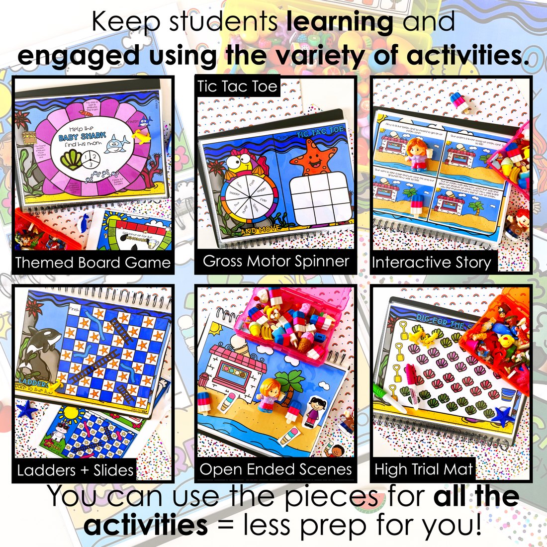 Summer Interactive Scenes and Games for speech therapy – image 3