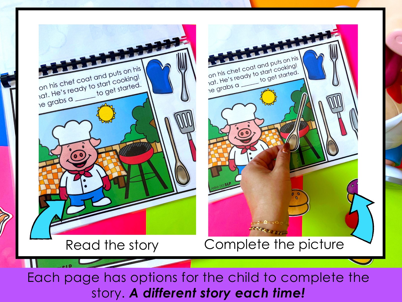 Pop the Pig Interactive Story for speech therapy preview page 2