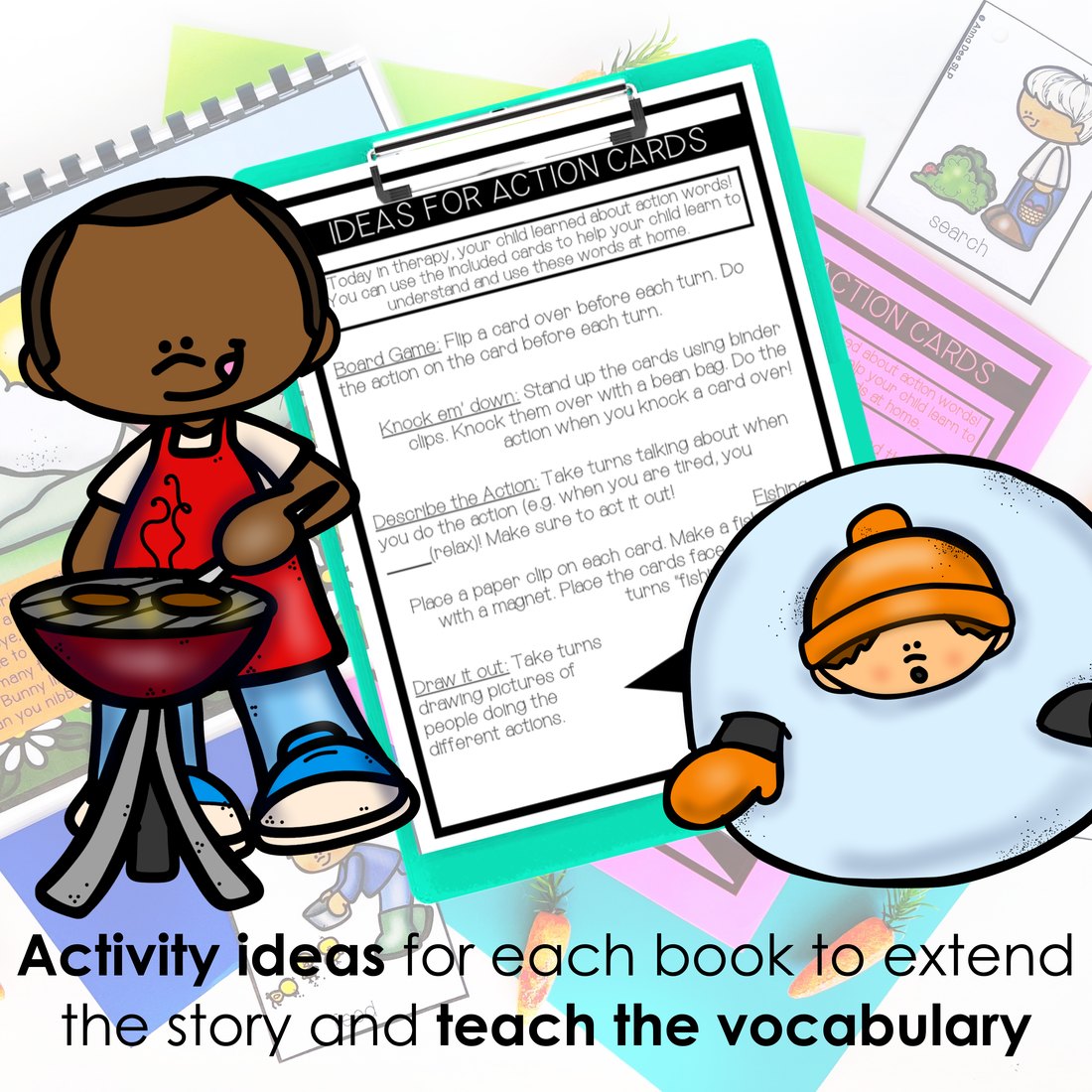 Repetitive Seasonal Books Bundle for speech therapy – image 4