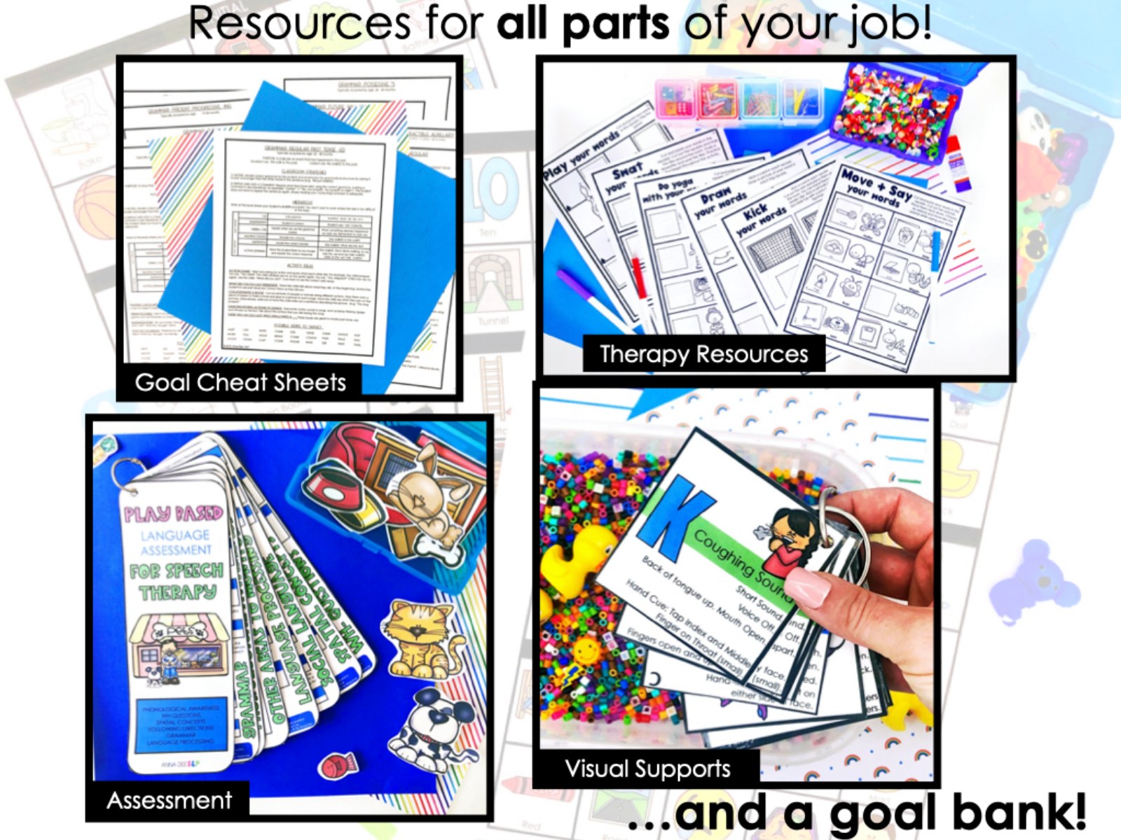 Back to School Activities and Visuals for speech therapy preview page 2