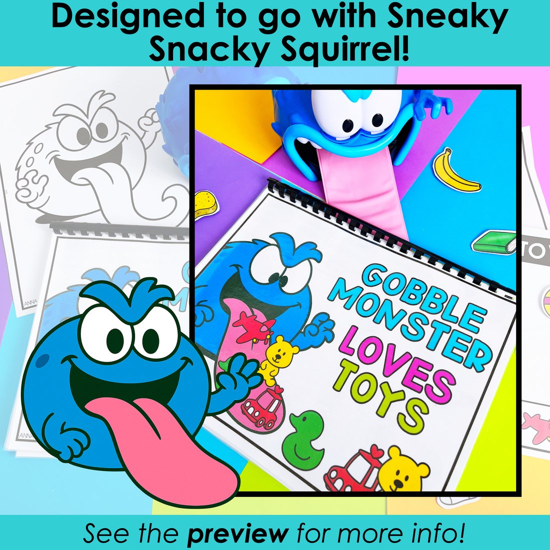 Gobble Monster Interactive Story for speech therapy – image 2